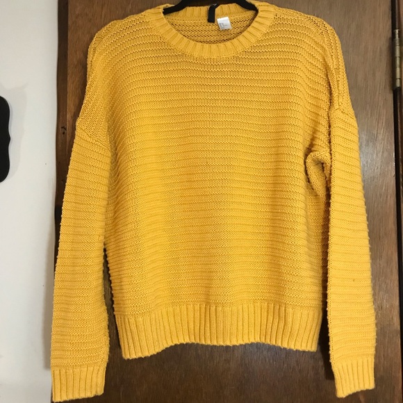 H&M Sweaters - Mustard Yellow Knit Sweater